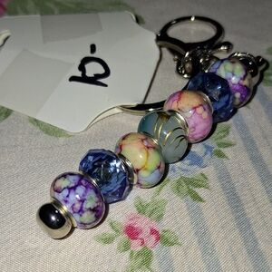 Colorful Beaded Keychain